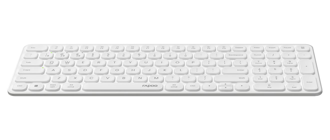 E9310M Büro Tastatur RF Wireless + Bluetooth 2.4 GHz  (Weiß) 