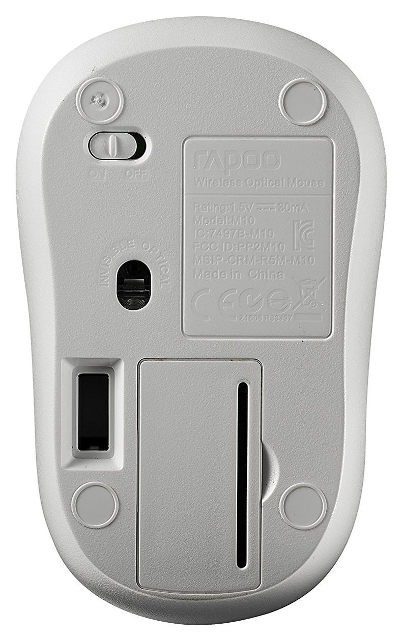 M10 Plus 1000 DPI Büro Maus Optisch  (Weiß) 