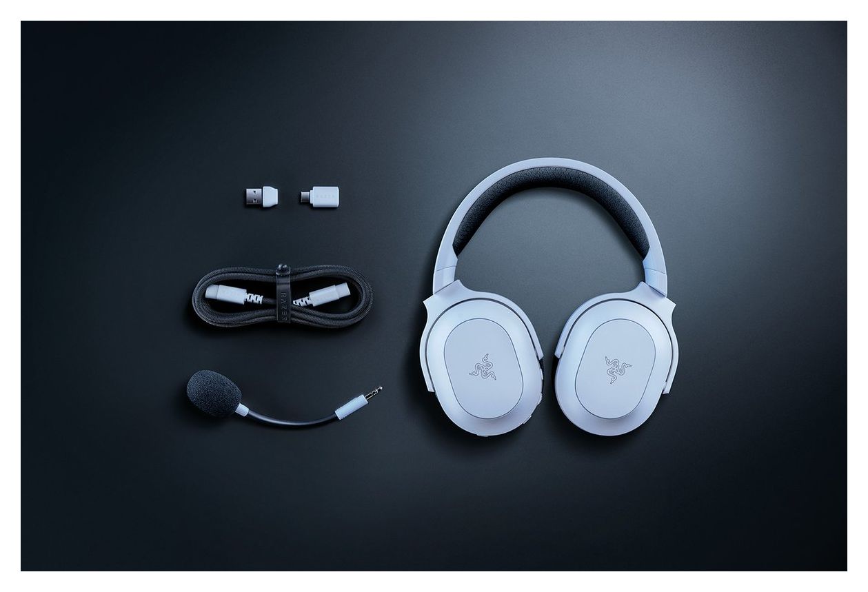 Barracuda X Chroma Over Ear Bluetooth Kopfhörer kabellos 70 h Laufzeit USB Typ-C  (Schwarz, Weiß) 