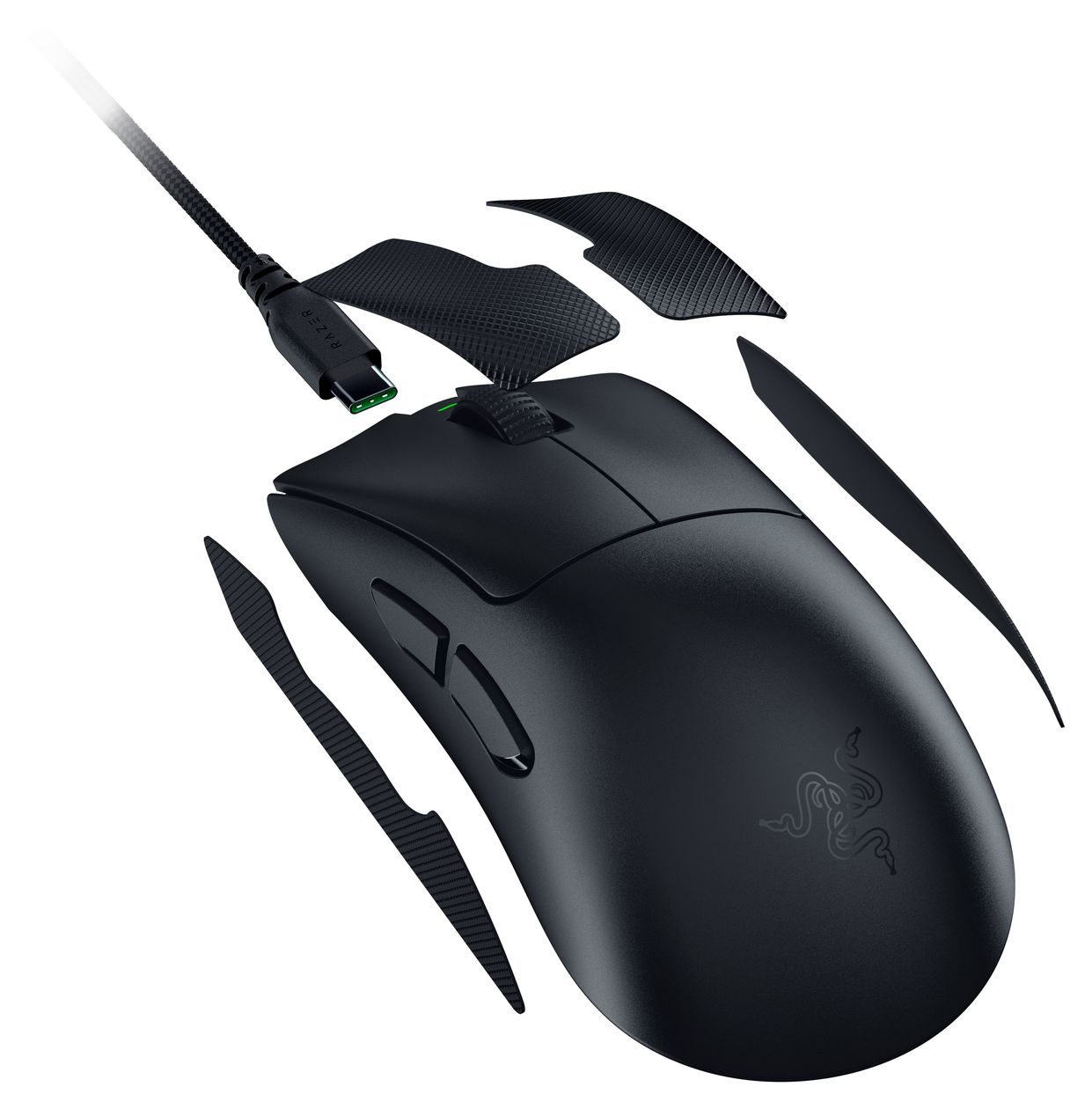 DeathAdder V4 Pro 45000 DPI Gaming Maus Optisch  (Schwarz) 