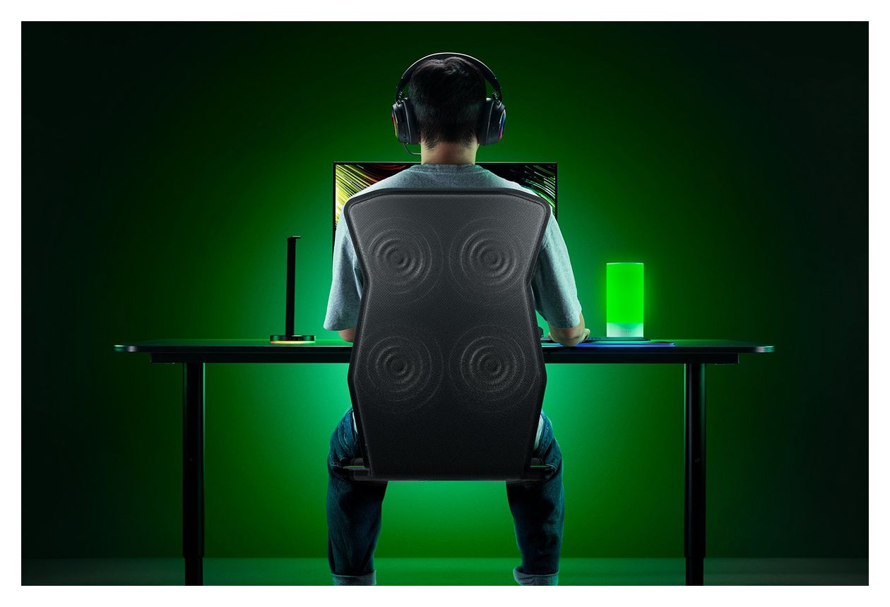 Freyja Gaming Auflage Sitzkissen kabellos  (Schwarz) 