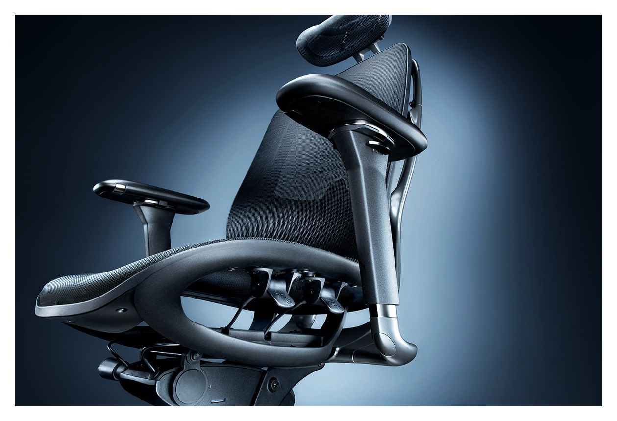 Fujin Pro Gamingstuhl bis 136 kg (Schwarz) 