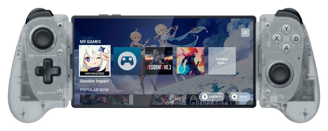 Kishi V3 Analog Gamepad für Android, iOS  (Weiß) 