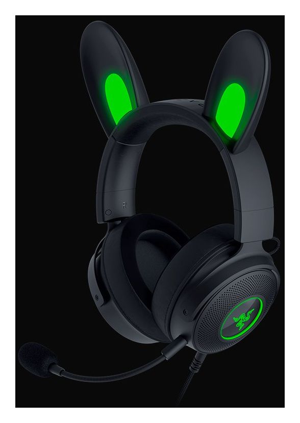 Kraken Kitty V2 Pro Over Ear Kopfhörer Kabelgebunden USB Typ-A  (Schwarz) 
