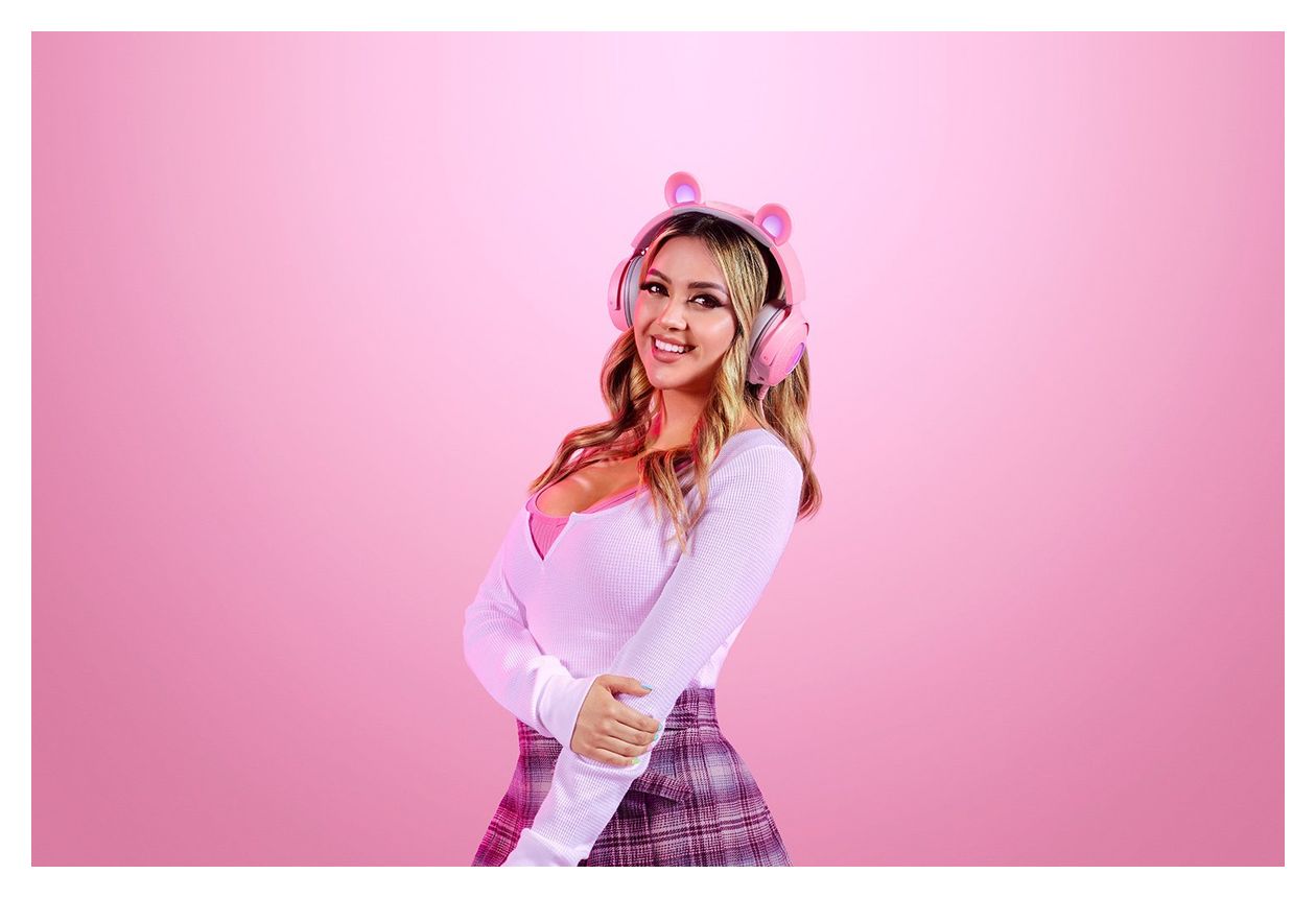 Kraken Kitty V2 Pro Over Ear Kopfhörer Kabelgebunden USB Typ-A  (Pink) 