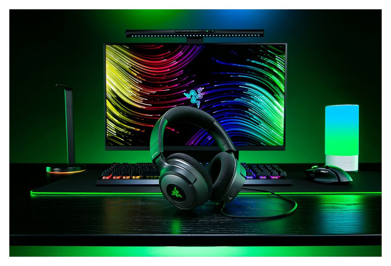 Kraken V4 X Ohraufliegender Kopfhörer Kabelgebunden USB Type-C / USB Type-A  (Schwarz) 