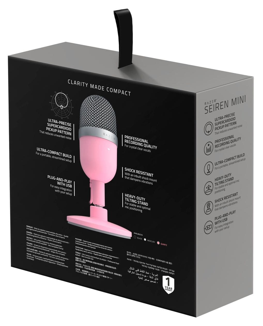 Seiren Mini Kabelgebunden Tischmikrofon 48 kHz USB  (Pink) 