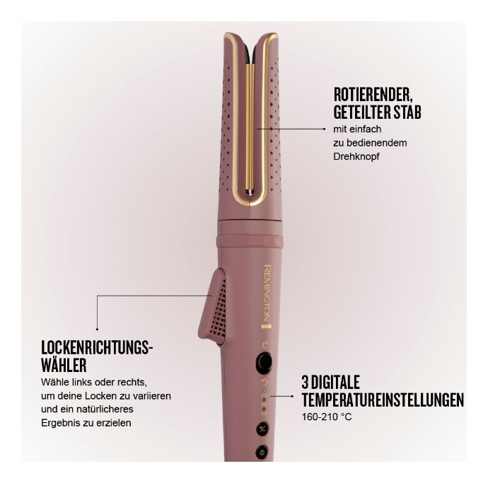 CI8930 AIRvive 2-in-1 Airstyler Lockenstab 25 W  (Pink) 
