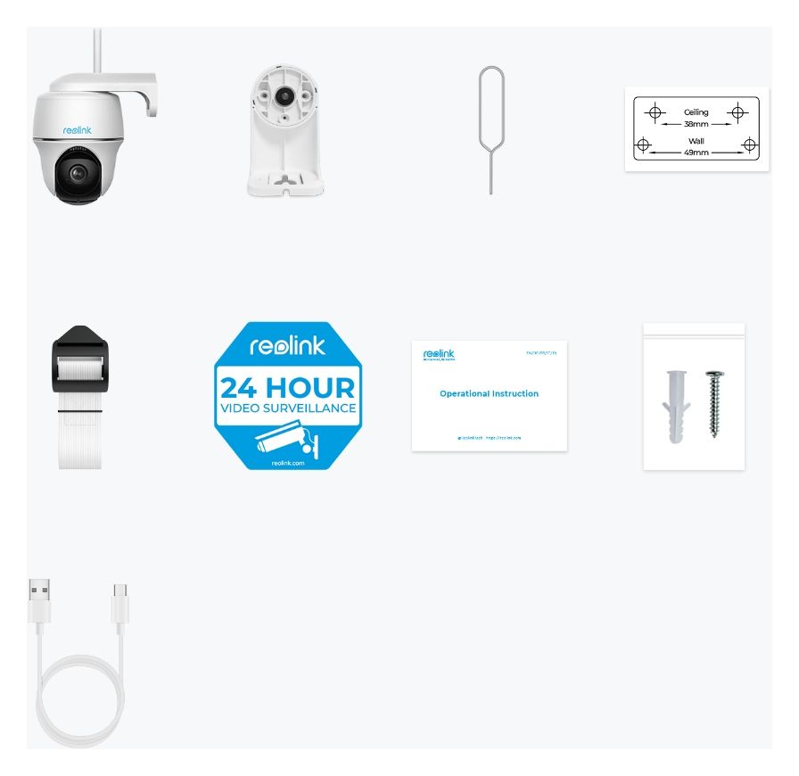 Argus Series B430 2880 x 1616 Pixel IP-Sicherheitskamera IP64 Innen & Außen Nachtsicht  (Weiß) 