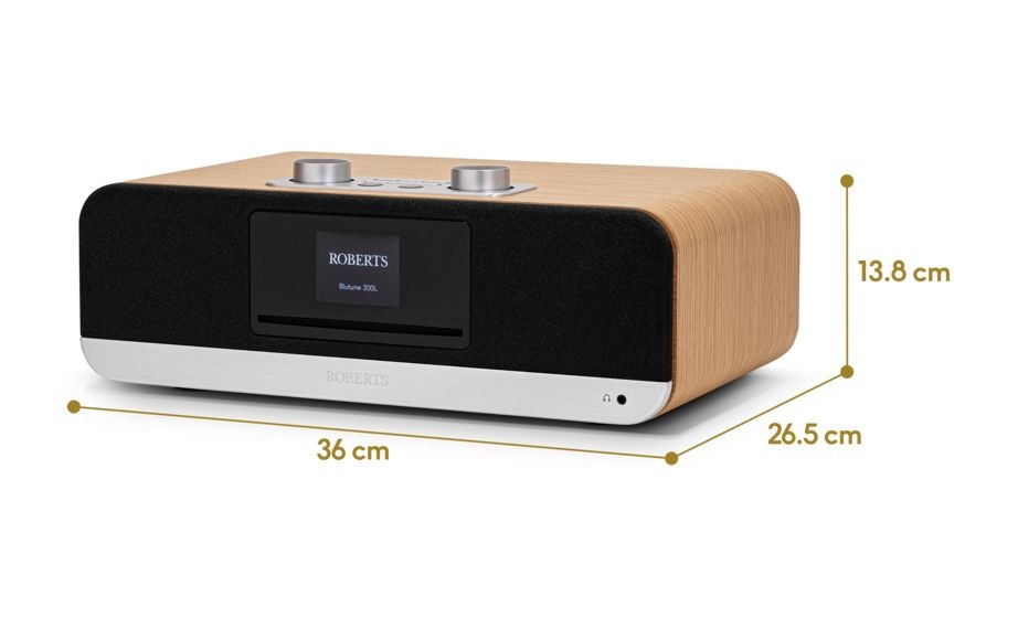 Blutune 300L Bluetooth DAB+, DMB, FM Radio  (Schwarz, Holz) 