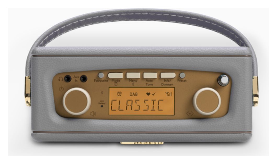 Revival Uno BT Bluetooth DAB, DAB+, FM Radio Tragbar  (Grau) 