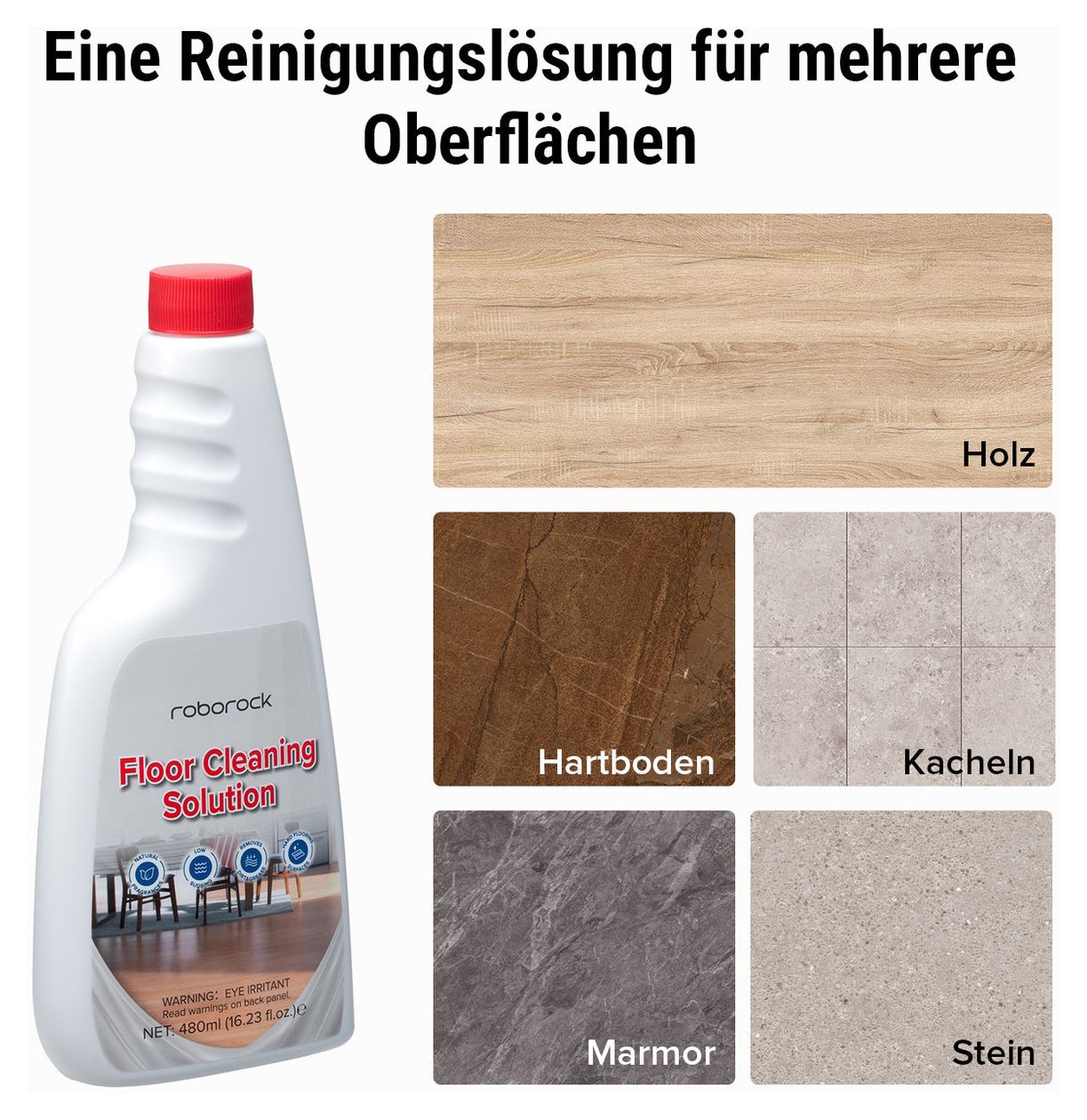 8.02.0492 Bodenreinigungslösung 2 Stück  (Weiß) 