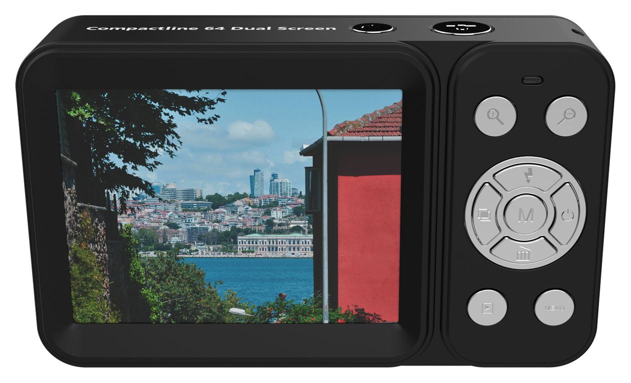 Compactline 64  Kompaktkamera  (Schwarz) 