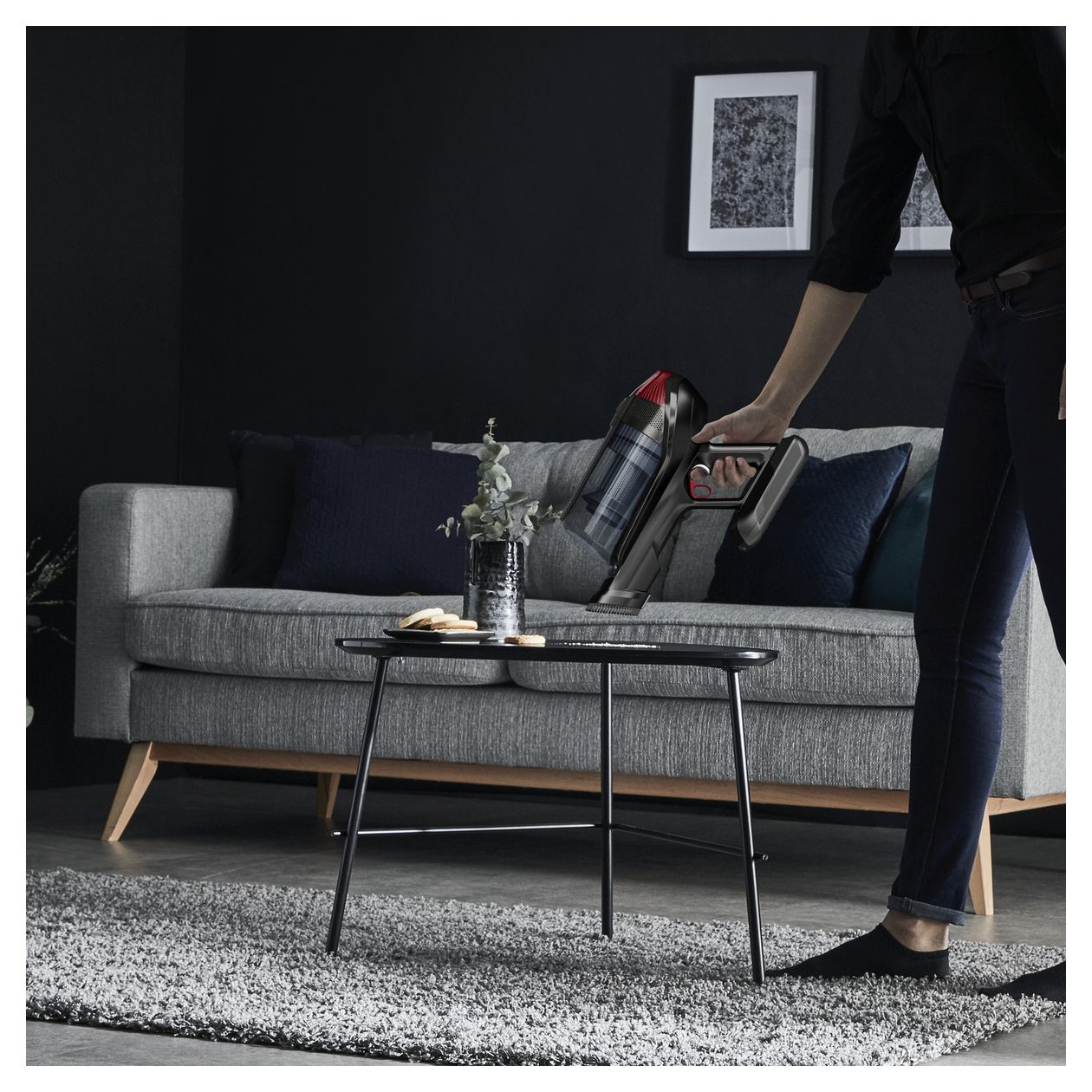 RH98A7 X-Force Flex 12.60 Animal Handstaubsauger Beutellos bis 45 min Laufzeit 25,2 V  (Rot, Grau) 