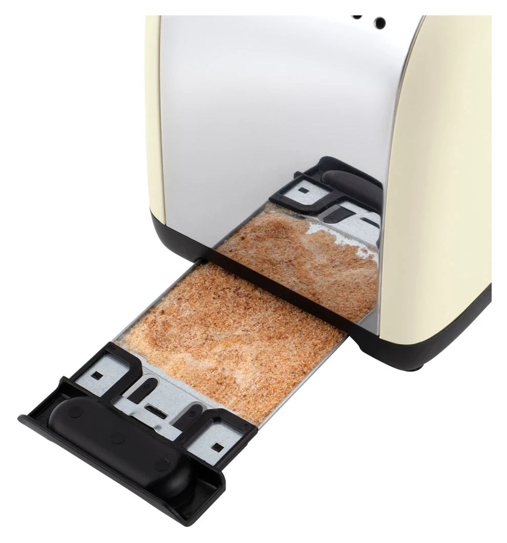 26551-56 Colours Plus 2S Toaster 1600 W 2 Scheibe(n) 6 Stufen  (Cremefarben, Silber) 