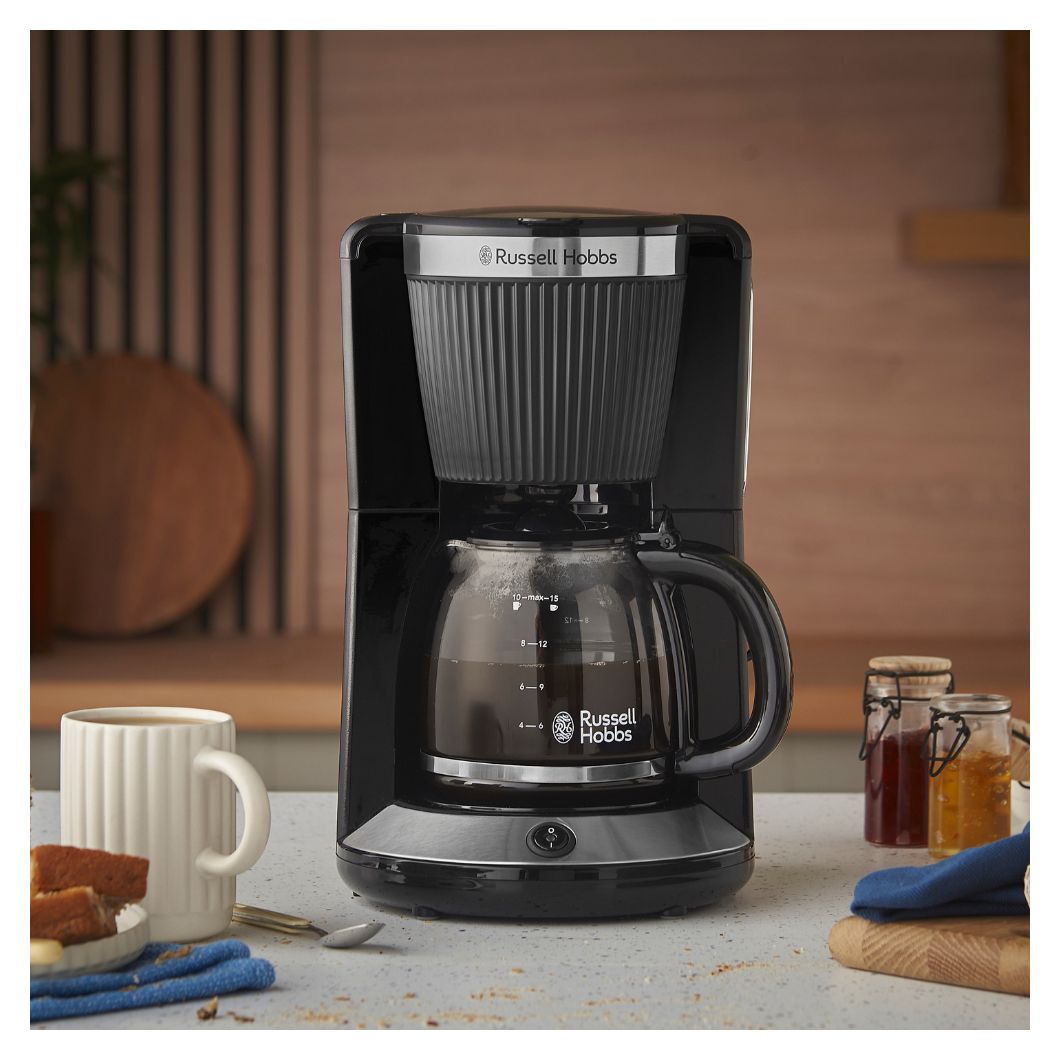 26780-56	Bronte 10 Tassen Filterkaffeemaschine 1,2 l  (Schwarz, Silber) 