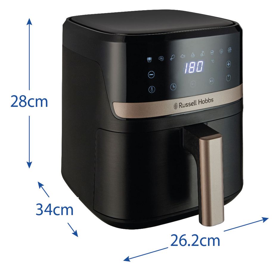 27610-56 SatisFry Heißluftfritteuse 4,3 l 1300 W  (Schwarz) 