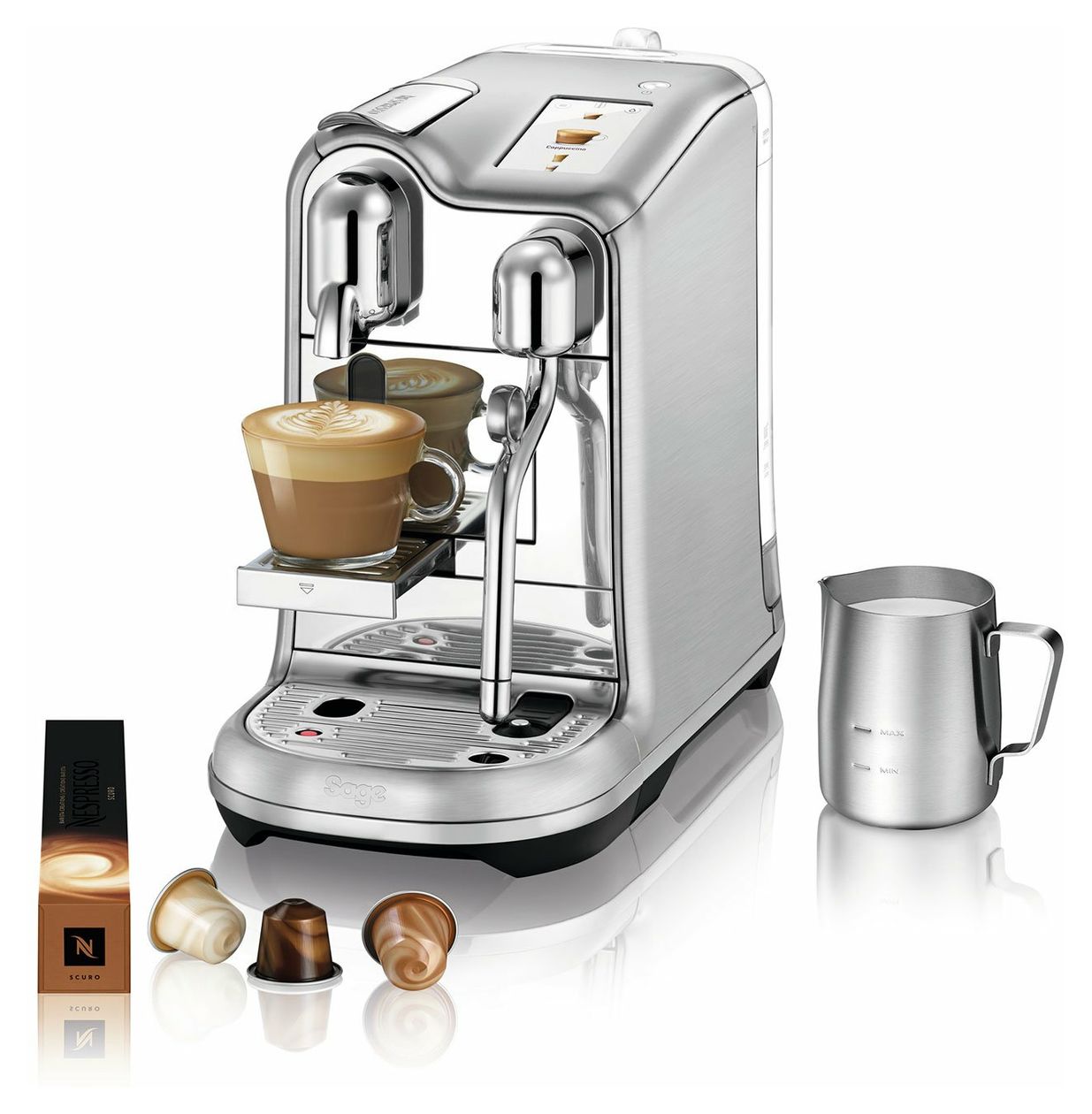 Creatista Pro Nespresso Kapselmaschine 19 bar 2,0 l  (Edelstahl) 