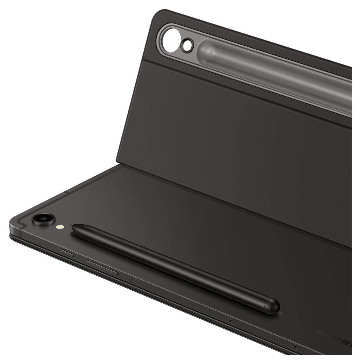 Book Cover Keyboard Slim EF-DX720 für Samsung Galaxy Tab S9, Galaxy Tab S9 FE bis 27,9 cm (11")  (Schwarz) 
