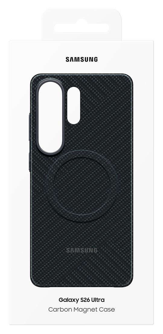 Carbon Magnet Case Cover für Galaxy S26 Ultra (Schwarz) 