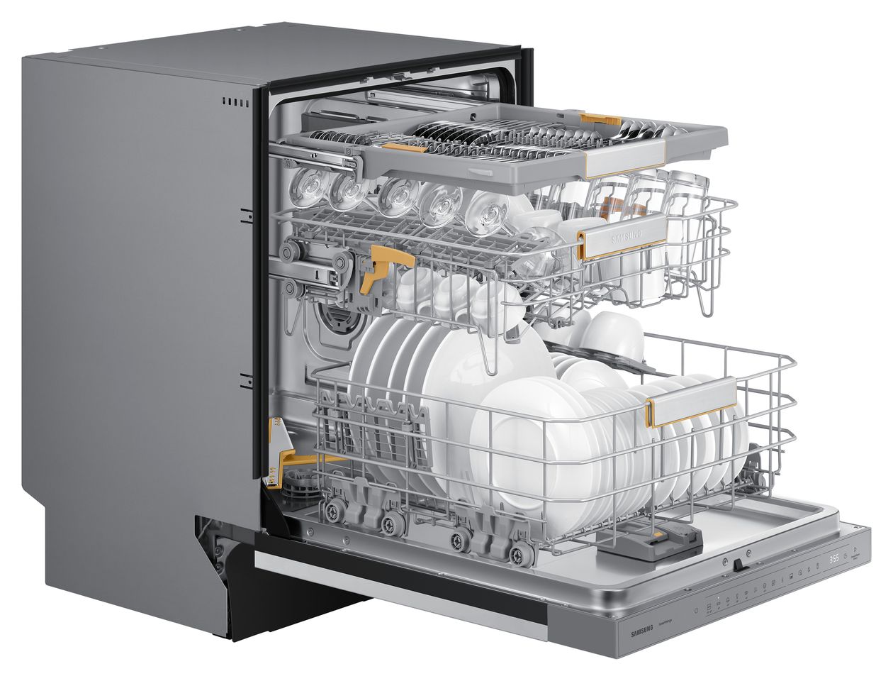 DW60CG880SSLEG 60 cm Geschirrspüler teilintegriert (ohne Front) Leise 14 Maßgedecke aquaStop Funktion 