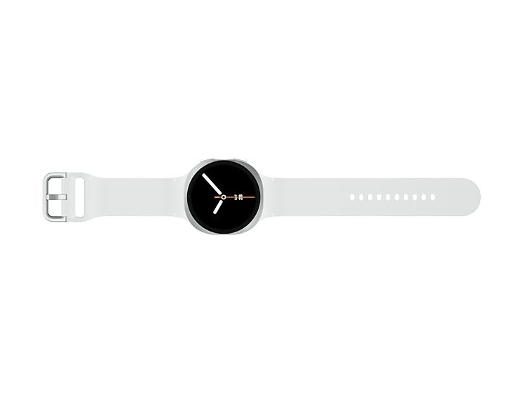 Galaxy Watch8 Digital 44 mm Smartwatch Rund IP68 327 ppi  (Silber) 
