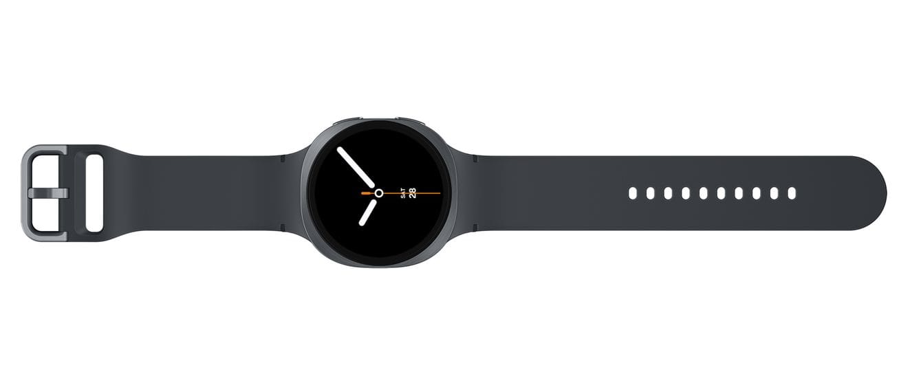 Galaxy Watch8 Digital 44 mm Smartwatch Rund IP68 327 ppi  (Graphit) 