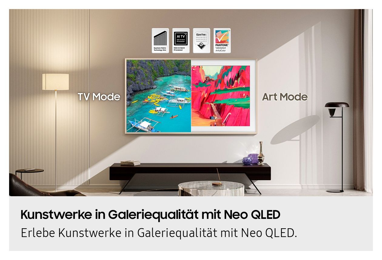 GQ75LS03FWU The Frame Pro NeoQLED 190,5 cm (75 Zoll) Fernseher 4K Ultra HD VESA 400 x 300 mm 