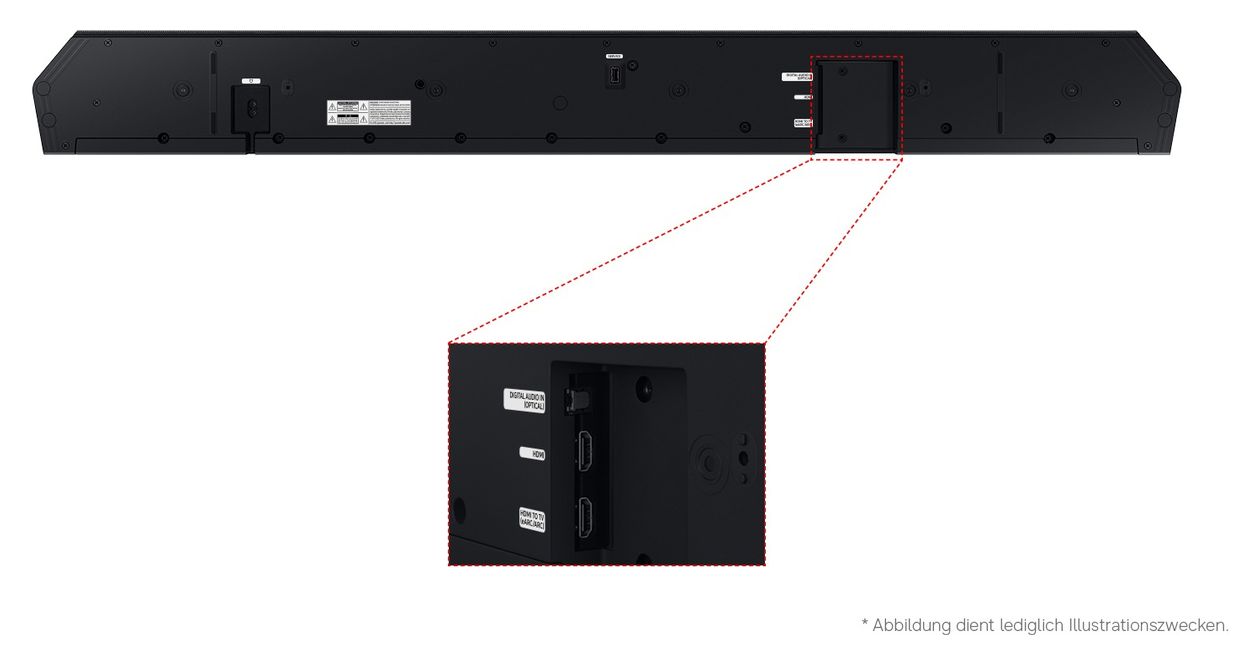 HW-Q610GH Soundbar 3.1.2 Kanäle  (Schwarz, Titan) 