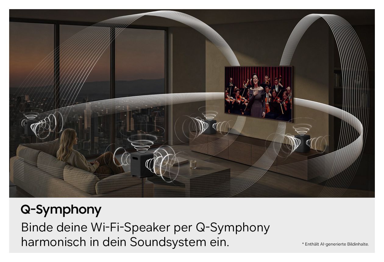 Music Studio 7 HW-LS70H/ZG Wlan Lautsprecher mit Bluetooth  (Schwarz) 