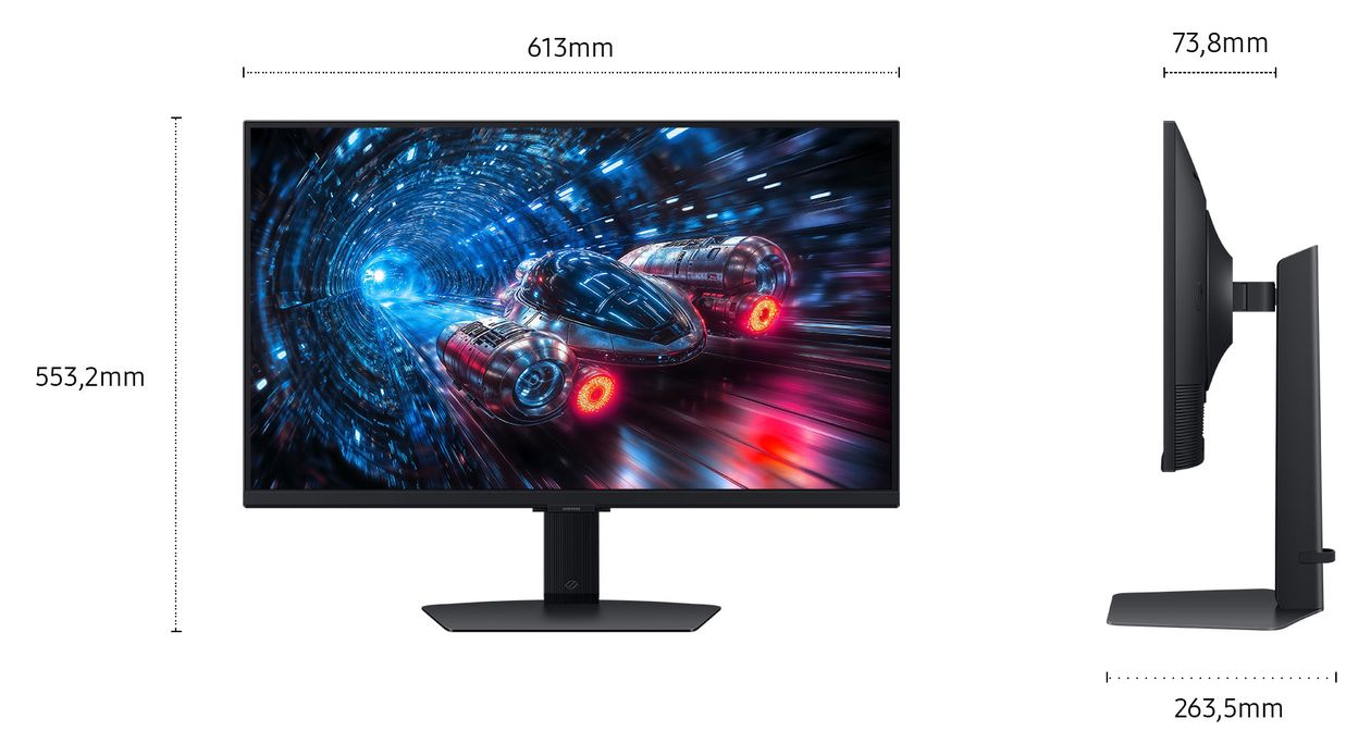 Odyssey G70F LS27FG702EUXEN 4K Ultra HD Monitor 68,6 cm (27 Zoll) 16:9 1 ms 350 cd/m²  (Schwarz) 