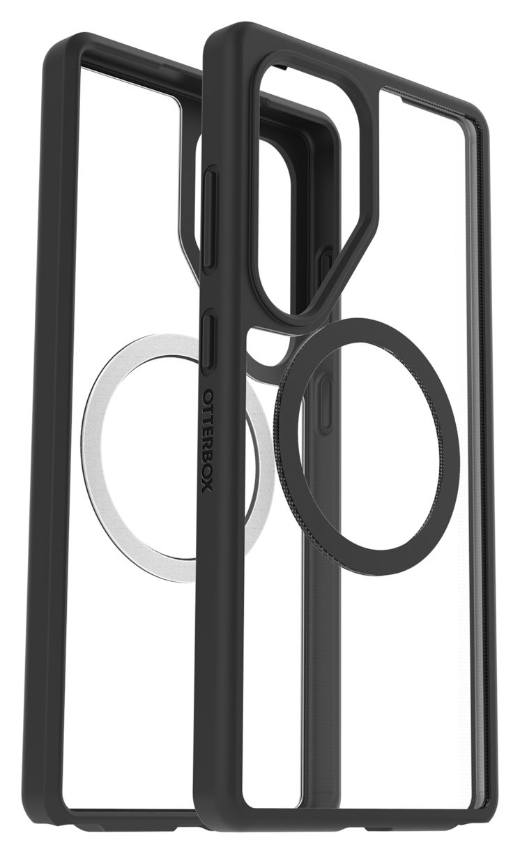 Otterbox React Magnet Case Cover für Samsung Galaxy S25+ (Schwarz, Transparent) 