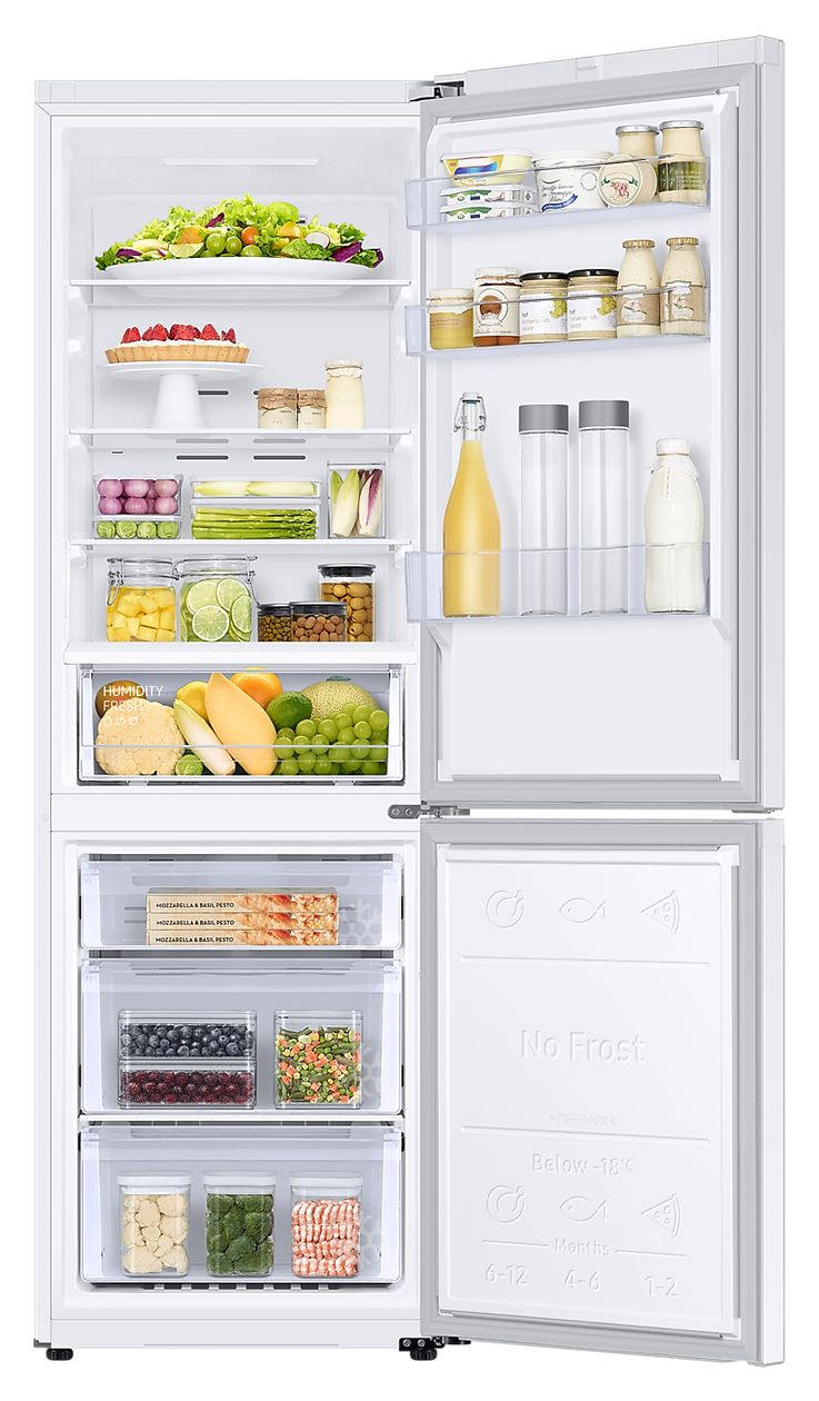 RB34C600CWW 230 l / 114 l Kühl-Gefrierkombi freistehend NoFrost 163 kWh Jahr  (Weiß) 