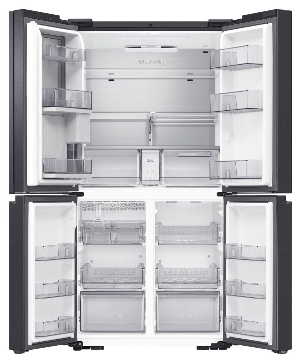 RF65DG9H0EB1 Side-by-Side Kühl-/ Gefrierkombination French Door 386 l / 250 l 365 kWh NoFrost 1830 mm x 912 mm  (Schwarz) 