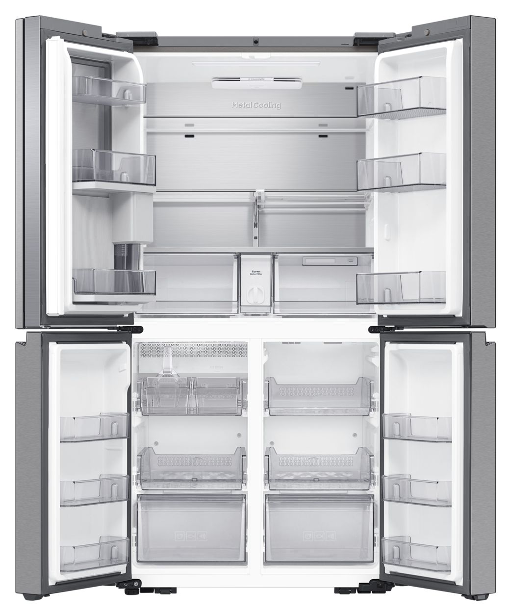 RF65DG9H0ESR Side-by-Side Kühl-/ Gefrierkombination French Door 386 l / 250 l 365 kWh NoFrost 1830 mm x 912 mm  (Edelstahl) 