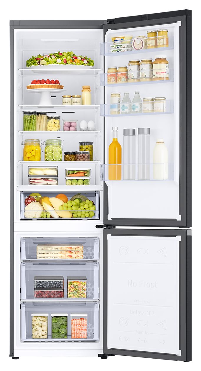 RL38C600CB1 276 l / 114 l Kühl-Gefrierkombi freistehend NoFrost 169 kWh Jahr  (Schwarz) 