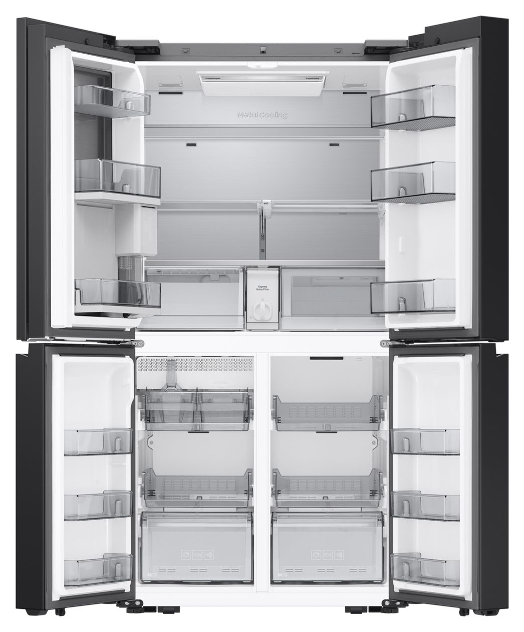 RM90F67CEC Side-by-Side Kühl-/ Gefrierkombination French Door 399 l / 224 l 363 kWh NoFrost 1853 mm x 912 mm  (Schwarz) 