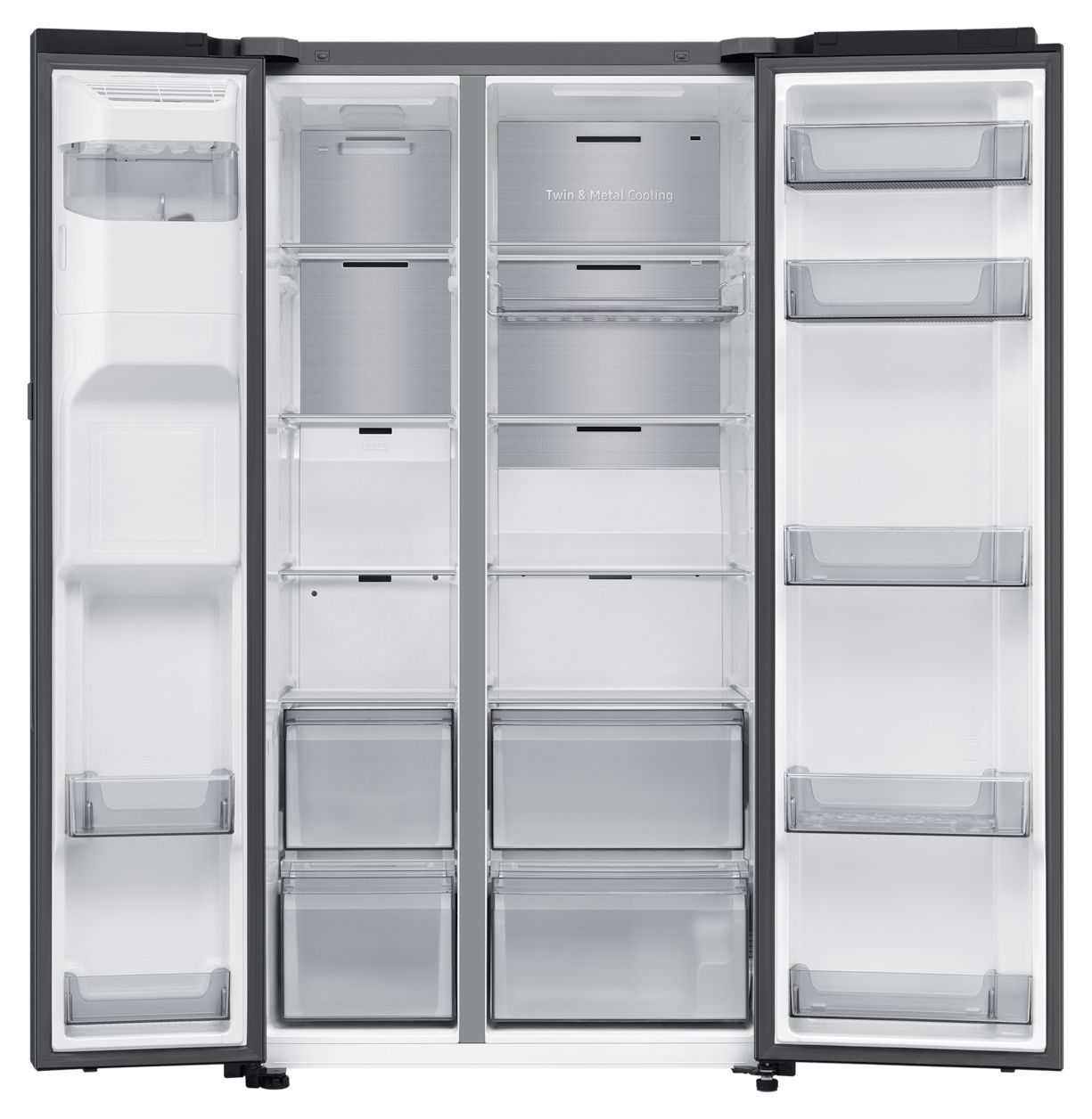 RS80F66KBF Side-by-Side Kühl-/ Gefrierkombination 409 l / 225 l 180 kWh 1780 mm x 912 mm  (Schwarz) 