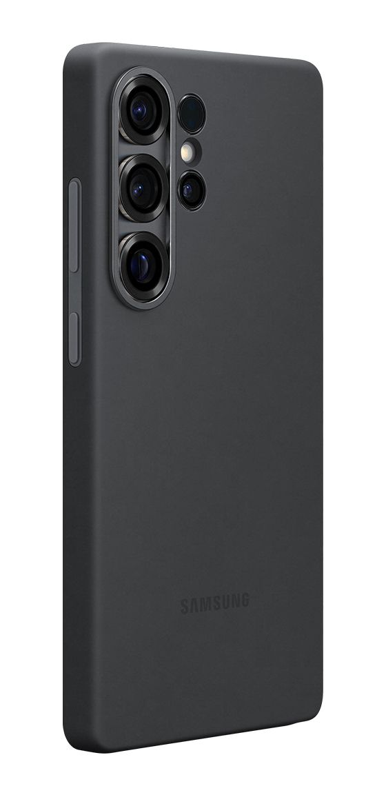 Silicone Case Cover für Samsung Galaxy S25 Ultra  (Schwarz) 