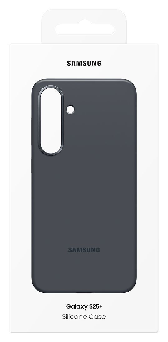Silicone Case Cover für Samsung Galaxy S25+  (Schwarz) 