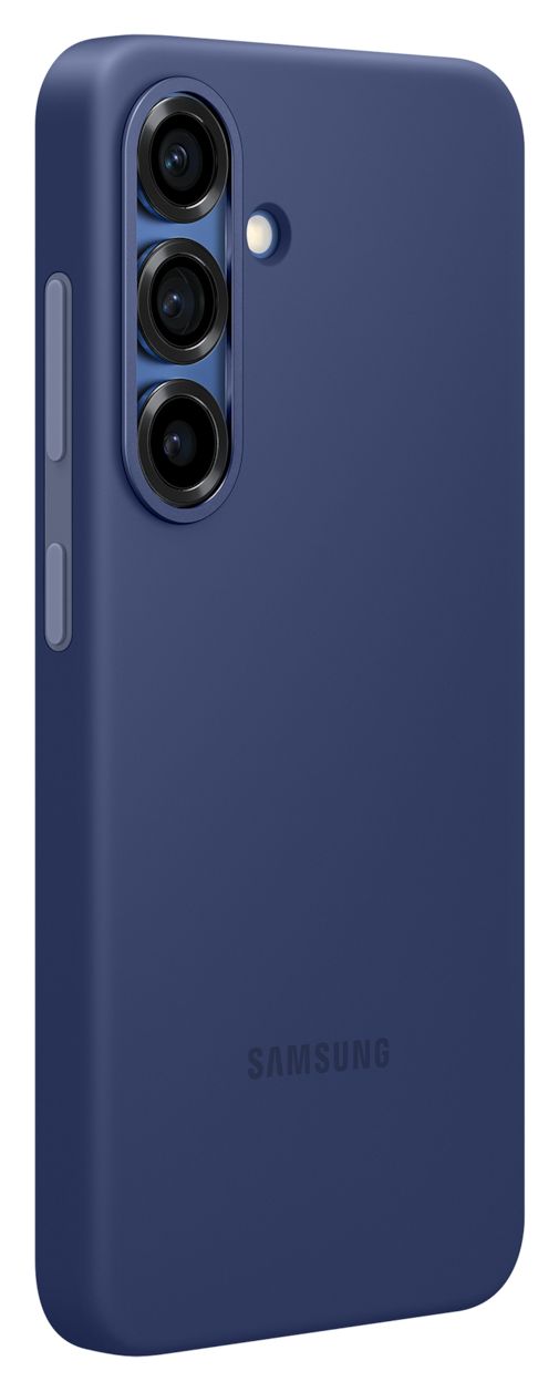 Silicone Case Cover für Samsung Galaxy S25  (Blau) 