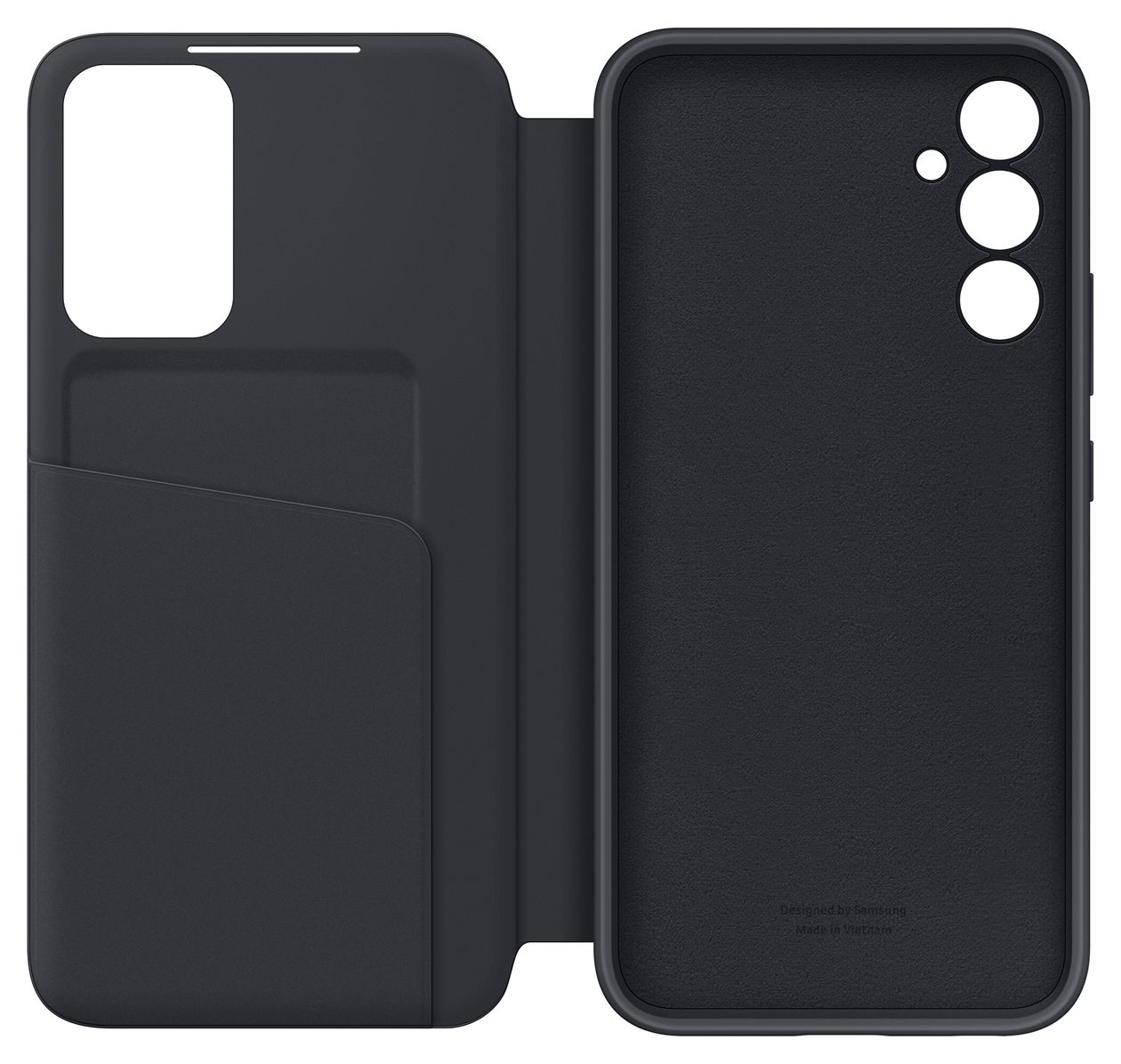 Smart View Wallet Case Geldbörsenhülle für Samsung Galaxy A34  (Schwarz) 