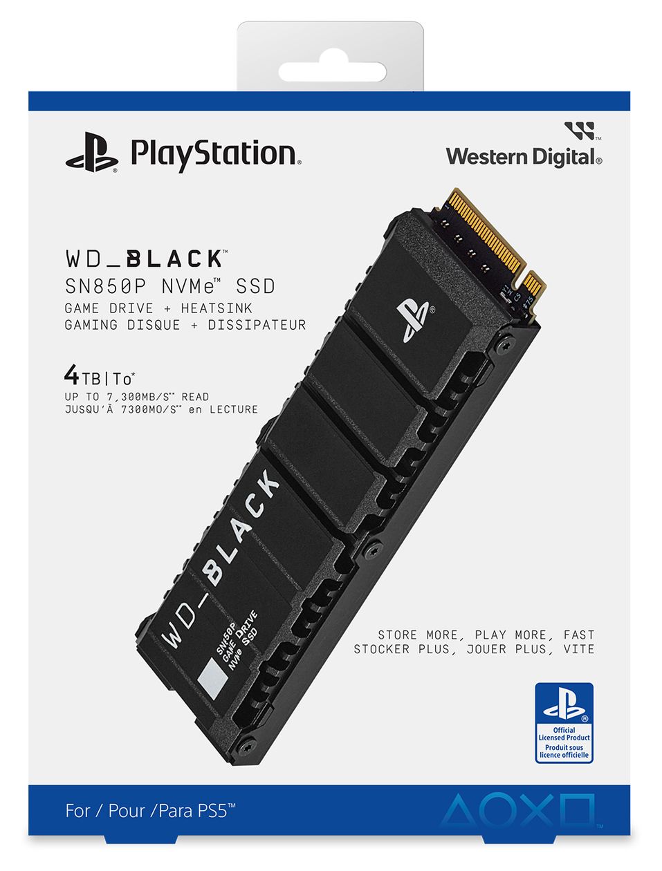 SN850P für PS5 1 TB SSD PCI Express 4.0 M.2 
