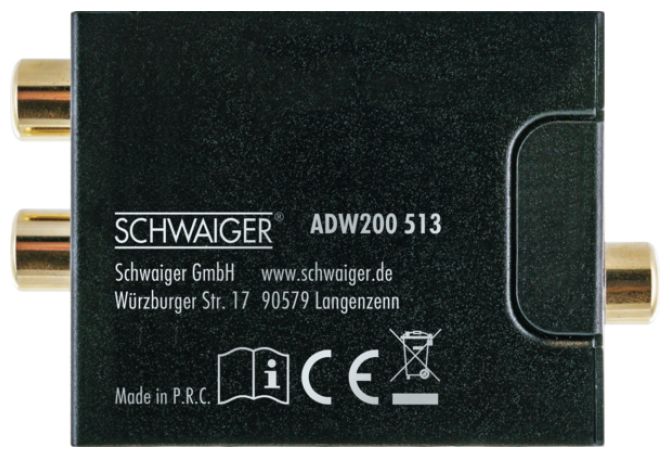 ADW200 513 Audio Konverter Digital-Analog Schwarz 