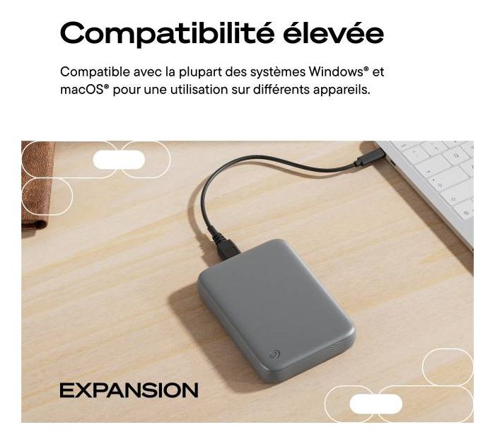 Expansion Portable 2 TB externe Festplatte 2.5" USB Typ-C  (Schwarz) 
