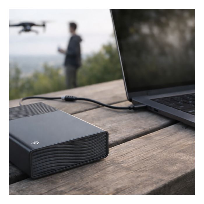 One Touch Desktop 16 TB externe Festplatte USB Typ-C  (Dunkles Grau) 