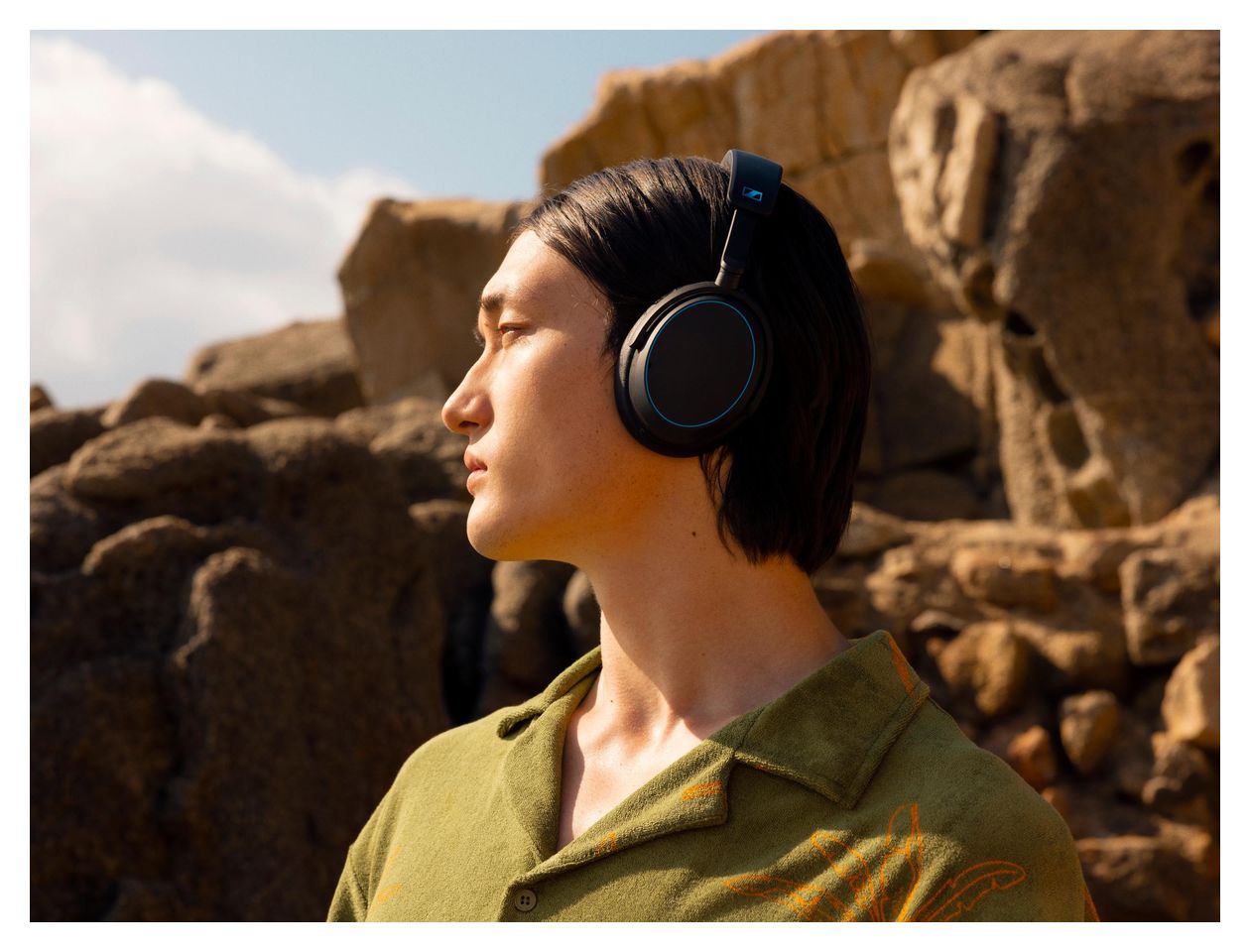 Accentum Wireless Over Ear Bluetooth Kopfhörer kabellos USB Typ-C  (Schwarz, Blau) 