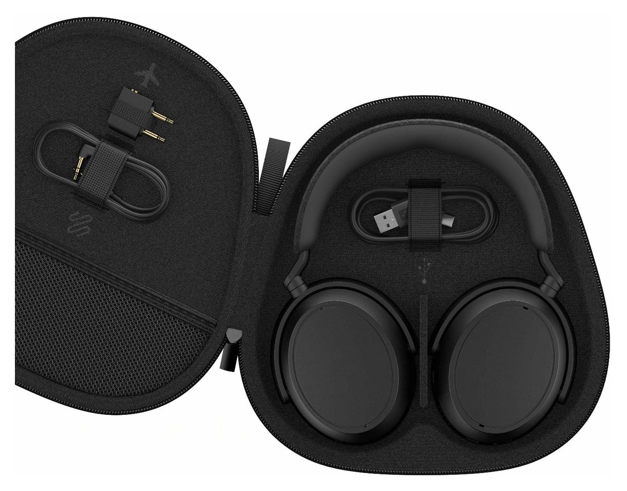 Momentum 4 Over Ear Bluetooth Kopfhörer kabelgebunden&kabellos 60 h Laufzeit USB Typ-C  (Schwarz) 
