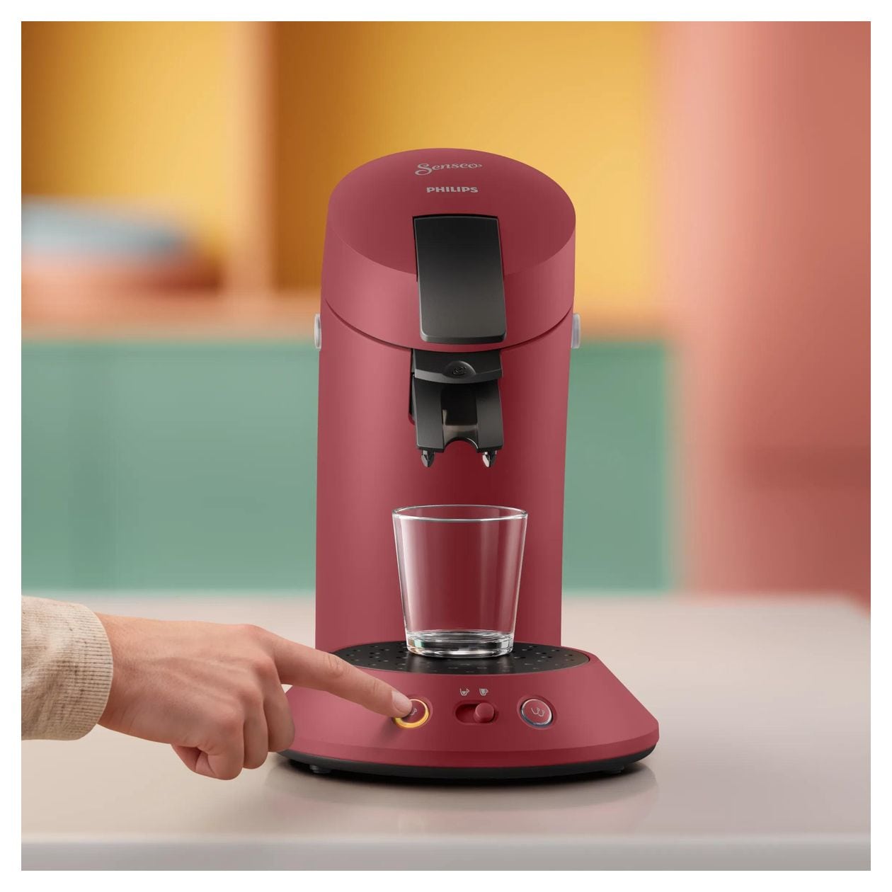 CSA210/90 Original Plus Kaffeepad Maschine  (Rot) 