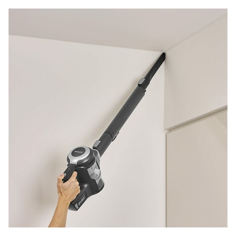 HV7155 Handstaubsauger Beutellos bis 40 min Laufzeit 21,6 V  (Schwarz, Silber) 